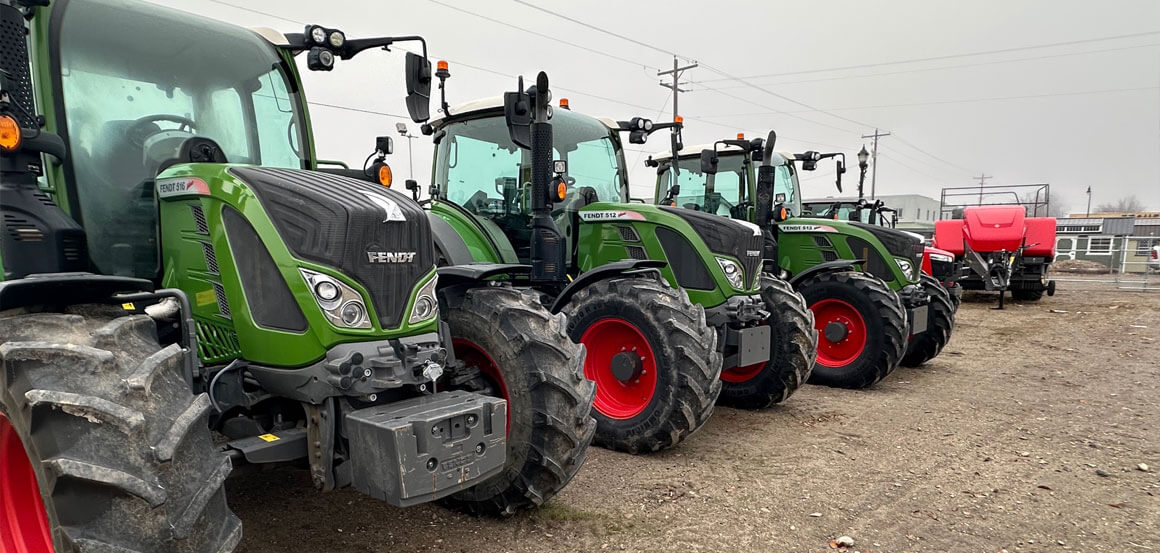 Green Fendt Tractors
